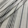 1.9 Yard Piece of Laura & Kiran Farmhouse Stripe Woven Black/Flax | Medium/Heavyweight Basketweave Fabric | Home Decor Fabric | 54" Wide