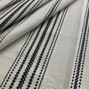 1.9 Yard Piece of Laura & Kiran Farmhouse Stripe Woven Black/Flax | Medium/Heavyweight Basketweave Fabric | Home Decor Fabric | 54" Wide
