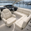 0.87 Yard Piece of Off White  | Marine Boating Vinyl Fabric | Upholstery Vinyl - Sun + Salt Proof