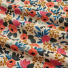 1 Yard Piece of Cotton + Steel Rifle Paper Co. Les Fleurs Canvas Rosa Floral Natural | Medium Weight Canvas Fabric | Home Decor Fabric | 44" Wide
