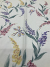 2 Yard Piece of Butterfly Flower Garden | Pink, Purple, Green | Home Decor Fabric | 54 W | BTY