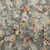 1 Yard Piece of Brakenber in Rosewood | Printed Upholstery Fabric | Grey Brown Orange Pink | Abstract Floral | Felt Backed | 54" Wide | By the Yard (Also sku skndeco0324-1316)