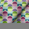 1 Yard Piece of Essential in Eclipse  | Upholstery Vinyl Fabric  | Geometric Design in Pink / Green / Blue / Purple |  High Performance | Knit  back |  Heavyweight | 54 Inch WIde | Sold BTY