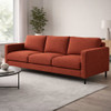 1.5 Yard Piece of Dark Orange Microfiber | Upholstery Fabric | Stain Resistant | 54" Wide | By the Yard