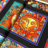 1 Yard Piece of Season of the Sun PANEL (23x44) in Multi | Benartex | Quilting Fabric | 44" Wide | 100% Cotton | Orange / Yellow / Green / Blue / Purple / Black