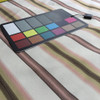 2 Yard Piece of Horizontal Hairline Stripes in Brown and Peach Upholstery Fabric | 54 Wide | BTY