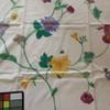 2 Yard Piece of Floral with Tiny Bees | White / Purple / Green | Home Decor Fabric | 56 W | BTY