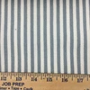 1 Yard Piece of Striped Fabric in Blue-Grey and Off White | Upholstery / Slipcovers | 54" Wide | By the Yard | Longboard in Chambray