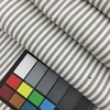 1 Yard Piece of Striped Fabric in Blue-Grey and Off White | Upholstery / Slipcovers | 54" Wide | By the Yard | Longboard in Chambray