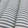 1 Yard Piece of Striped Fabric in Blue-Grey and Off White | Upholstery / Slipcovers | 54" Wide | By the Yard | Longboard in Chambray