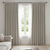 1.25 Yard Piece of Lucera in Pewter | Upholstery / Slipcover Fabric | Stripes in Off White / Grey | Medium Weight | 54" Wide | By the Yard