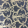 2 Yard Piece of Scrollwork in Black / Tan | Upholstery Fabric | 54" Wide | By the Yard