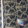 2 Yard Piece of Scrollwork in Black / Tan | Upholstery Fabric | 54" Wide | By the Yard