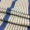 1.25 Yard Piece of Blue and White Stripes | Porter Stripes in Stonewash Denim by BELLA-DURA | Latex Backed | Indoor / Outdoor Fabric | WATER RESISTANT | 54" Wide | BTY
