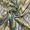 1 Yard Piece of Ludlow in Mineral | Ikat Diamonds in Green and Blue | Upholstery / Drapery Fabric | Covington | 54" Wide | By the Yard