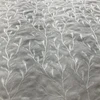 2.5 Yard Piece of Tangle in Alabaster | Embroidered Drapery Fabric | White Leafy Vines | Medium Weight | 54" Wide | By The Yard | PHX0224-1006-REM2