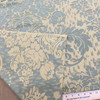 2.75 Yard Piece of Lotus Flower Damask Fabric in Gold and Taupe | Upholstery / Slipcovers | Medium Weight | 54" Wide | By the Yard