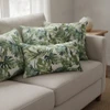 1 Yard Piece of Tommy Bahama Home Falling Fronds Basketweave Aloe | Medium Weight Basketweave Fabric | Home Decor Fabric | 54" Wide