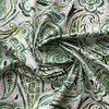 3.12 Yard Piece of Gable in Emerald | Home Decor Fabric | Painterly Paisley in Green / White | Medium Weight | 100% Cotton | 54" Wide | By the Yard