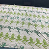 3.75 Yard Piece of Modern Coastal Frog Twill Lettuce Green | Medium Weight Twill Fabric | Home Decor Fabric | 54" Wide