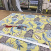 1 Yard Piece of Emperor's Garden in Chartreuse Upholstery Drapery Fabric | Braemore | 54W | BTY