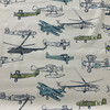 2.37 Yard Piece of Premier Prints Vintage Air Felix/Natural | Medium Weight Duck Fabric | Home Decor Fabric | 54" Wide