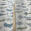 2.37 Yard Piece of Premier Prints Vintage Air Felix/Natural | Medium Weight Duck Fabric | Home Decor Fabric | 54" Wide