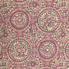 1.5 Yard Piece of Medallion Geo Jacquard in Red and Gold  R-MANDY RED | Upholstery Fabric | Regal Fabrics Brand | 54 inch Wide | By the Yard