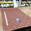 1.5 Yard Piece of Medallion Geo Jacquard in Red and Gold  R-MANDY RED | Upholstery Fabric | Regal Fabrics Brand | 54 inch Wide | By the Yard