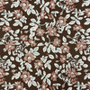 0.5 Yard Piece of Charwood Floral in Cocoa | Figo Fabrics | Quilting Fabric | 44" Wide | 100% Cotton | Floral | Rose Pink / Brown / Grey