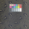 2 Yard Piece of Leafy Vines in Navy Blue and Yellow | Upholstery Fabric | 54" Wide | By the Yard