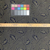 2 Yard Piece of Leafy Vines in Navy Blue and Yellow | Upholstery Fabric | 54" Wide | By the Yard
