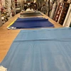 1.8 Yard Piece of Bermuda Blue 9 x 9 Vinyl Mesh | Windscreen, Safety Fencing, Gym Dividers, Awning Drop Shades | Bruin Plastics | 62" Wide | By the Yard