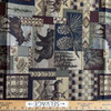 2.25 Yard Piece of Peters Cabin Patch Jacquard Stone | Medium/Heavyweight Jacquard Fabric | Home Decor Fabric | 54" Wide