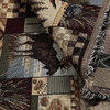 2.25 Yard Piece of Peters Cabin Patch Jacquard Stone | Medium/Heavyweight Jacquard Fabric | Home Decor Fabric | 54" Wide