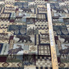 2.25 Yard Piece of Peters Cabin Patch Jacquard Stone | Medium/Heavyweight Jacquard Fabric | Home Decor Fabric | 54" Wide