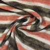 Red & Brown Plush Bold Striped Upholstery Drapery Fabric By The Yard 54 Inches