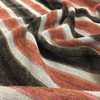 Red & Brown Plush Bold Striped Upholstery Drapery Fabric By The Yard 54 Inches