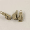 #5 Coil Zipper Pull Slides Lt Beige Zipper