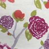 Braemore Lien Fabric Yoshino Blossom Fuchsia, Red, Pink, and Lavender