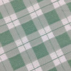 Windowpane Check in Green and White Upholstery Fabric | 54"W | BTY | Durable