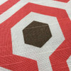 Hexagon Geometric in Salmon and Brown Home Decor Fabric | 54" W | By the Yard