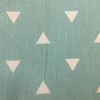 Scattered Triangles in Aqua Blue | Home Decor Fabric | 54 Wide | By the Yard