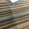 Horizontal Thin Stripes in Brown, Gray, Tan | Upholstery Fabric | 59 Wide | BTY