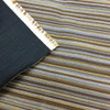 Horizontal Thin Stripes in Brown, Gray, Tan | Upholstery Fabric | 59 Wide | BTY