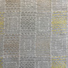 Textured Geometric Gray / Yellow / Tan | Upholstery Fabric  | 54”  Wide | BTY