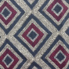 Geometric Diamond Red / Blue | Home Decor Fabric | Robert Allen | 54 Wide | BTY