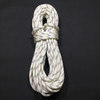 20.8 Yard Piece of Safety Rope | White with Black Lines  |  11 mm |  By the Piece | Remnant 227