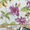 Cloud 9 in Raspberry | Floral in Purple / Green / Natural Off-White | Upholstery / Drapery Fabric | Braemore | 54" Wide | By the Yard