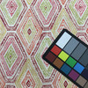 Ricochet in Masala | Bohemian Diamonds in Red / Pink / Green | Upholstery / Drapery Fabric | Richloom | 54" Wide | By the Yard
